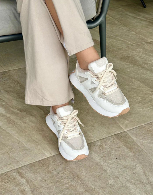 Tenis para Mujer - Lissa Beige - Tenis para Mujer