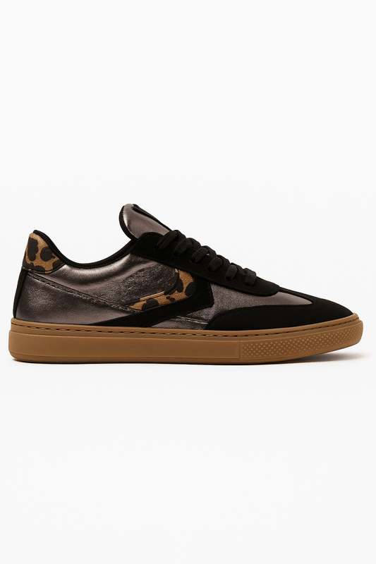 Tenis Mujer Milano – Negro Animal Print - Tenis para Mujer