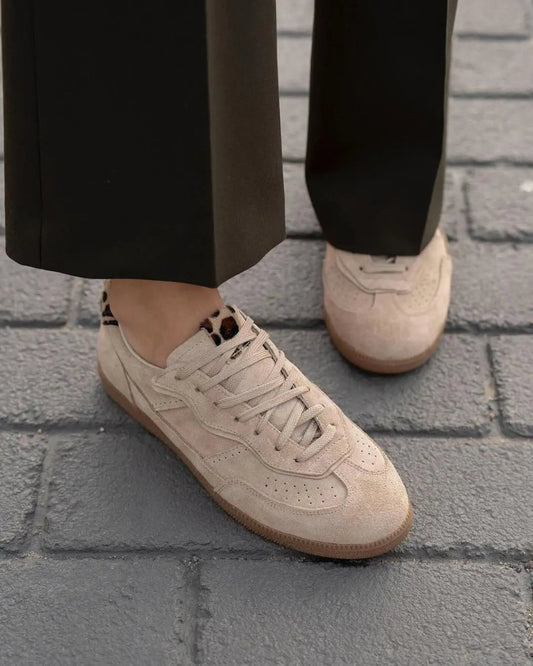 Tenis Mujer Lisboa – Beige Animal Print - Tenis para Mujer