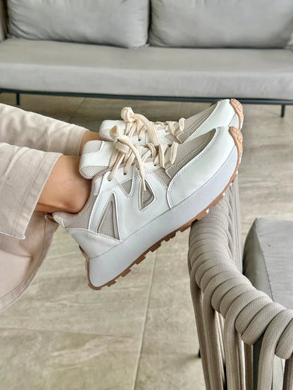 Tenis para Mujer - Lissa Beige - Tenis para Mujer