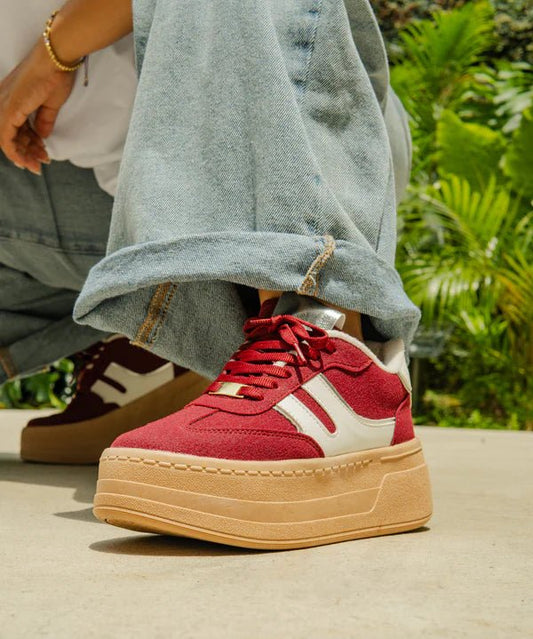Tenis para Mujer - Gema Vinotinto - Tenis para Mujer