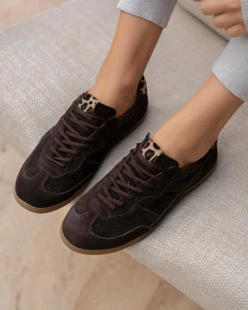 Tenis Mujer Lisboa – Marròn Animal Print - Tenis para Mujer