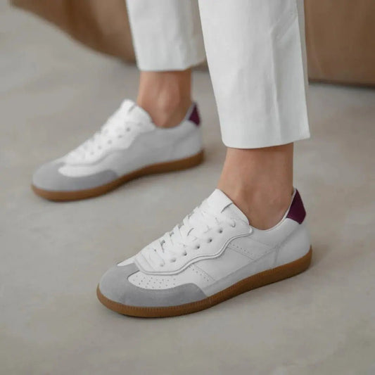 Tenis Mujer Siena –Blanco/Vino - Tenis para Mujer