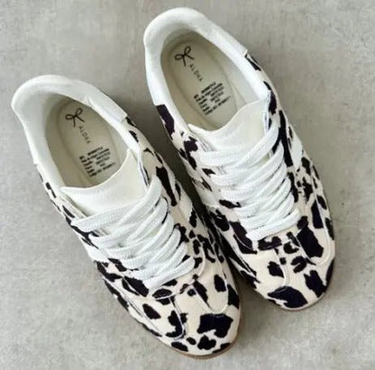Tenis Mujer Dallas – Cow Print Negro - Tenis para Mujer