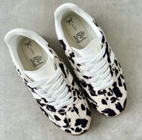 Tenis Mujer Dallas – Cow Print Negro - Tenis para Mujer